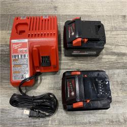 AS-IS Milwaukee 18-Volt Lithium-Ion High Output Battery Starter Kit with Two 6.0 Ah Battery and Charger