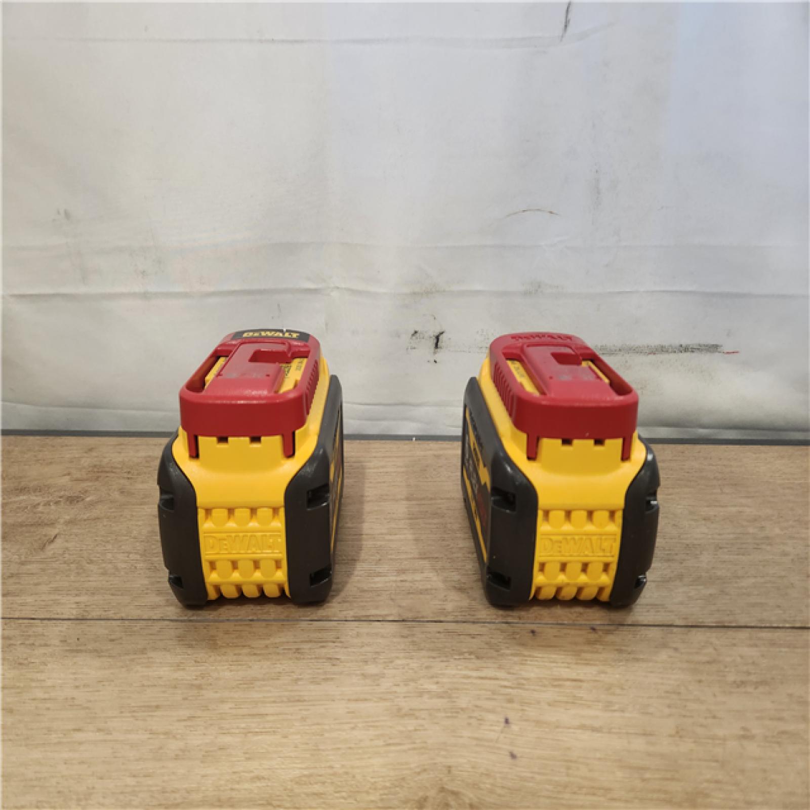 AS-IS- DEWALT FLEXVOLT 20V/60V MAX Lithium-Ion 6.0Ah Battery Pack (2 Pack)