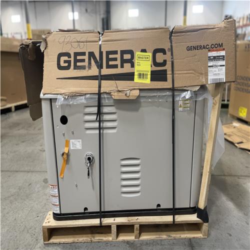 DALLAS LOCATION- AS IS GENERAC 26kW Air-Cooled Generator and 200 Amp Transfer Switch w/ Smart Monitoring