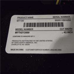 DALLAS LOCATION- Murray MT100 42 in. 13.5 HP 500cc E1350 6-Speed Manual Gas Riding Lawn Tractor Mower