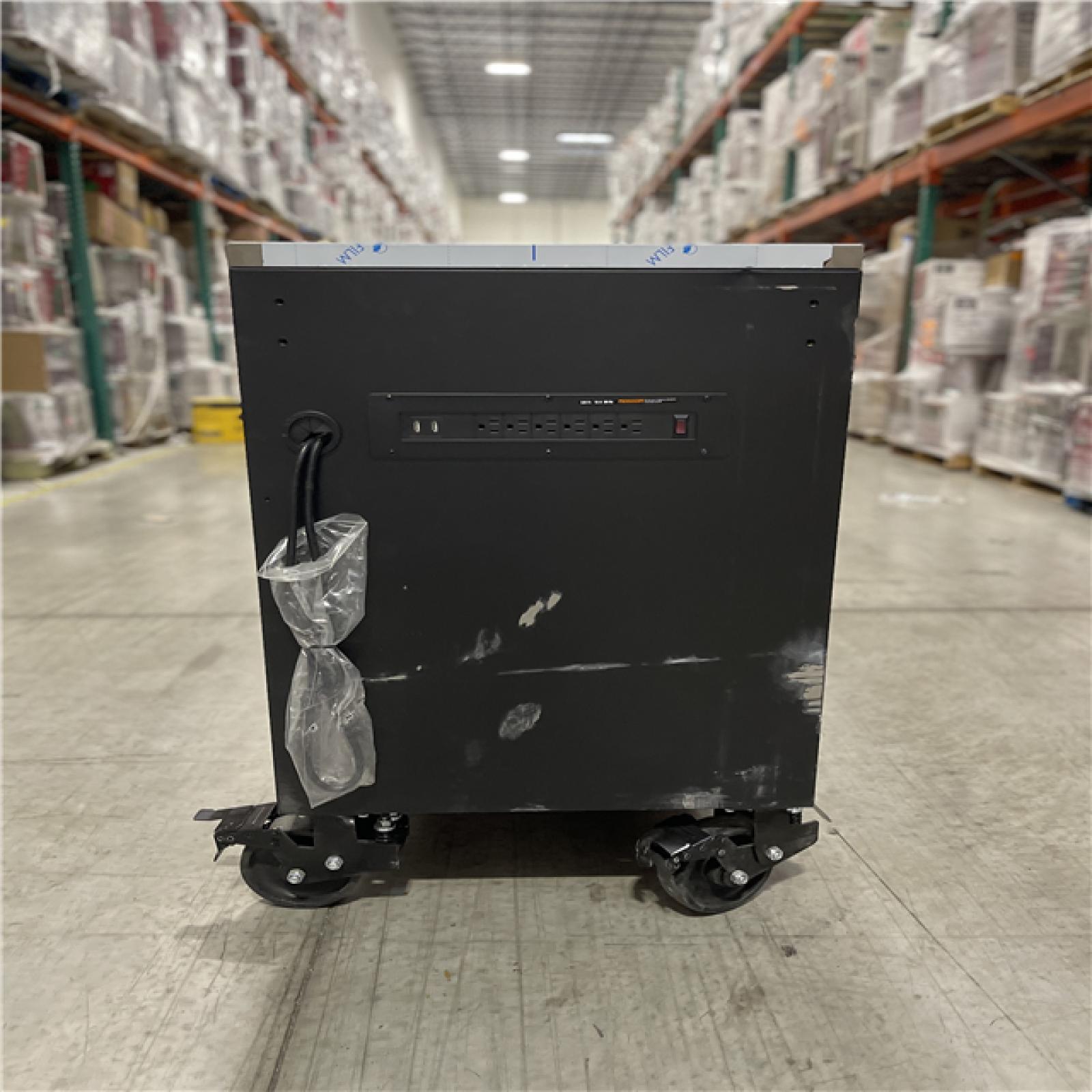 DALLAS LOCATION -  Husky Tool Storage Heavy Duty 96 in. W x 24 in. D Matte Black Mobile Workbench Cabinet with Stainless Steel Top