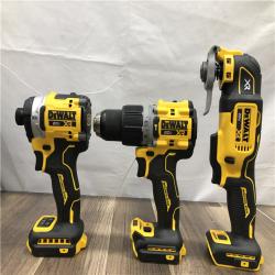 AS-IS DEWALT 20V MAX Lithium-Ion Cordless 3-Tool Combo Kit