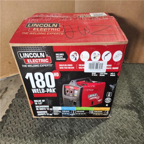 HOUSTON LOCATION - AS-IS (APPEARS LIKE NEW) Lincoln Electric 180 Amp Weld-Pak 180 HD