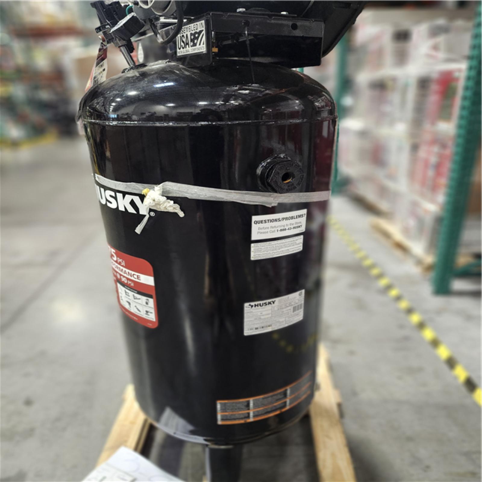 Dallas Location - As-Is Husky C603H Stationary Electric Air Compressor