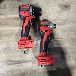 HOUSTON LOCATION - AS-IS Milwaukee M18 18V Lithium-Ion Brushless Cordless Compact Drill/Impact Combo Kit (2-Tool) W/(2) 2.0 Ah Batteries, Charger & Bag