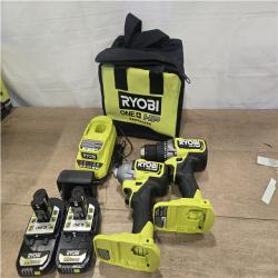 AS-IS RYOBI ONE+ HP 18V Brushless Cordless 2-Tool Combo Kit