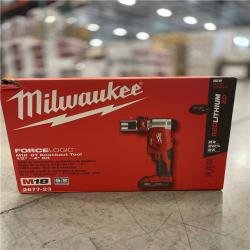 NEW!- Milwaukee M18 18V Lithium-Ion 1/2 in. to 4 in. Force Logic 6-Ton Cordless Knockout Tool Kit with Die Set  One 2.0Ah Batteries