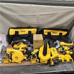 GOOD- DEWALT 20-Volt Max Lithium-Ion 10-Tool Cordless Combo Kit with Two 2.0 Ah Batteries, Charger and 2 Bags