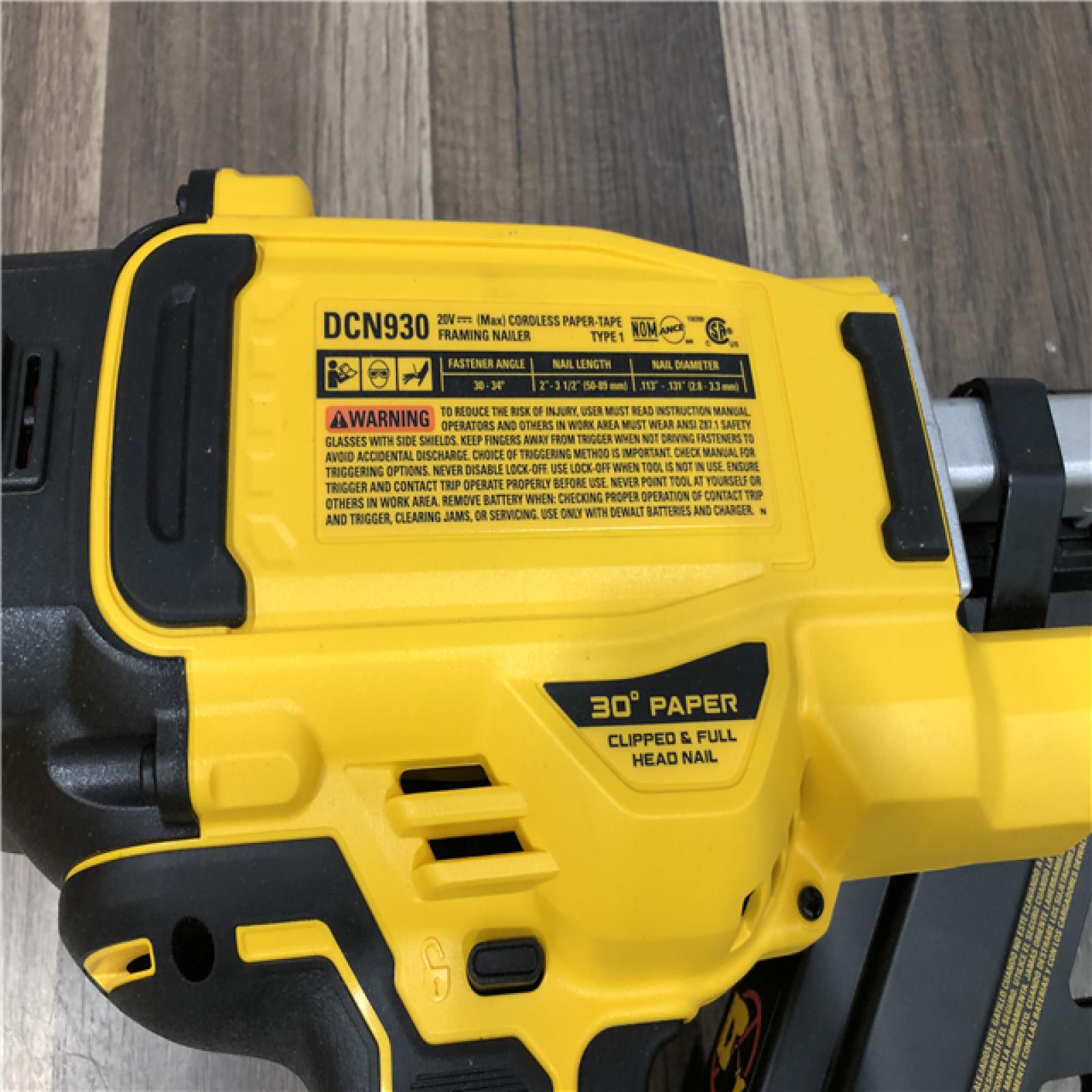AS-IS DEWALT 20-Volt 30° Cordless Framing Nailer (Tool-Only)