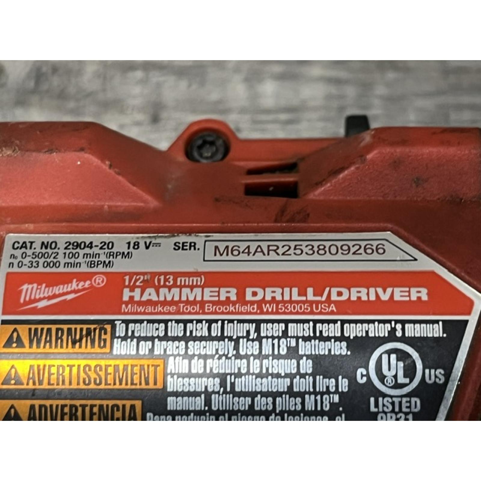 AS-IS Milwaukee FUEL 18V Lithium-Ion Brushless Cordless Hammer Drill and Impact Driver Combo Kit
