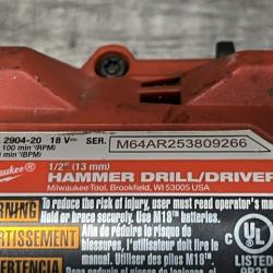 AS-IS Milwaukee FUEL 18V Lithium-Ion Brushless Cordless Hammer Drill and Impact Driver Combo Kit