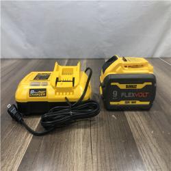 AS-IS DEWALT 20V/60V MAX FLEXVOLT Lithium-Ion 9.0Ah Battery and Charger Starter Kit