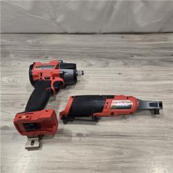 AS-IS M18 FUEL 18V Cordless Mid Torque 1/2 in. Impact Wrench & M12 FUEL 3/8 in. Ratchet Kit
