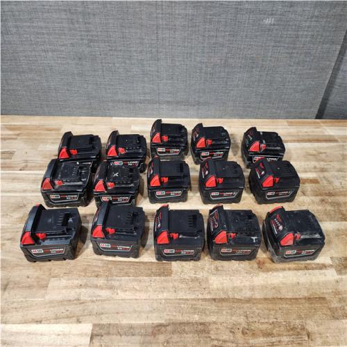 Houston Location Milwaukee Batteries QTY/15