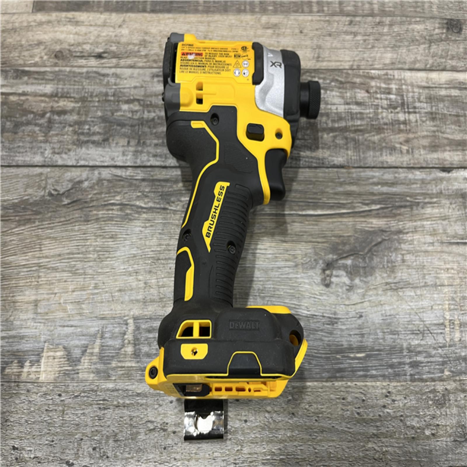 AS-IS DEWALT 20V MAX XR Lithium-Ion Brushless Cordless 3-Speed High Torque 1/4 in. Impact Driver Kit