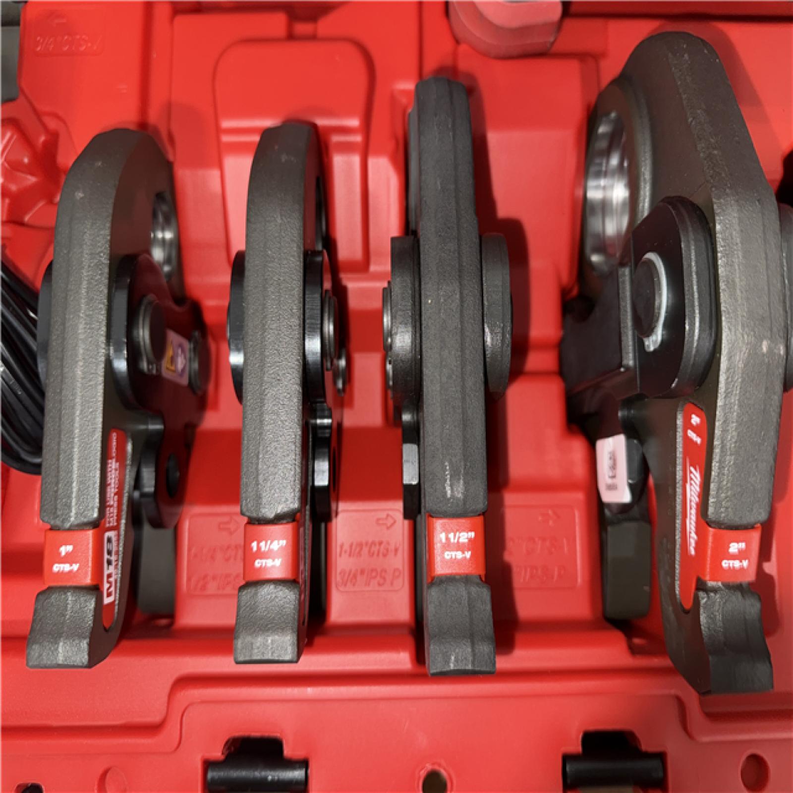 California AS-IS Milwaukee Force Logic M18 Press Tool Kit  Includes (2) Batteries  Charger and Hard Case