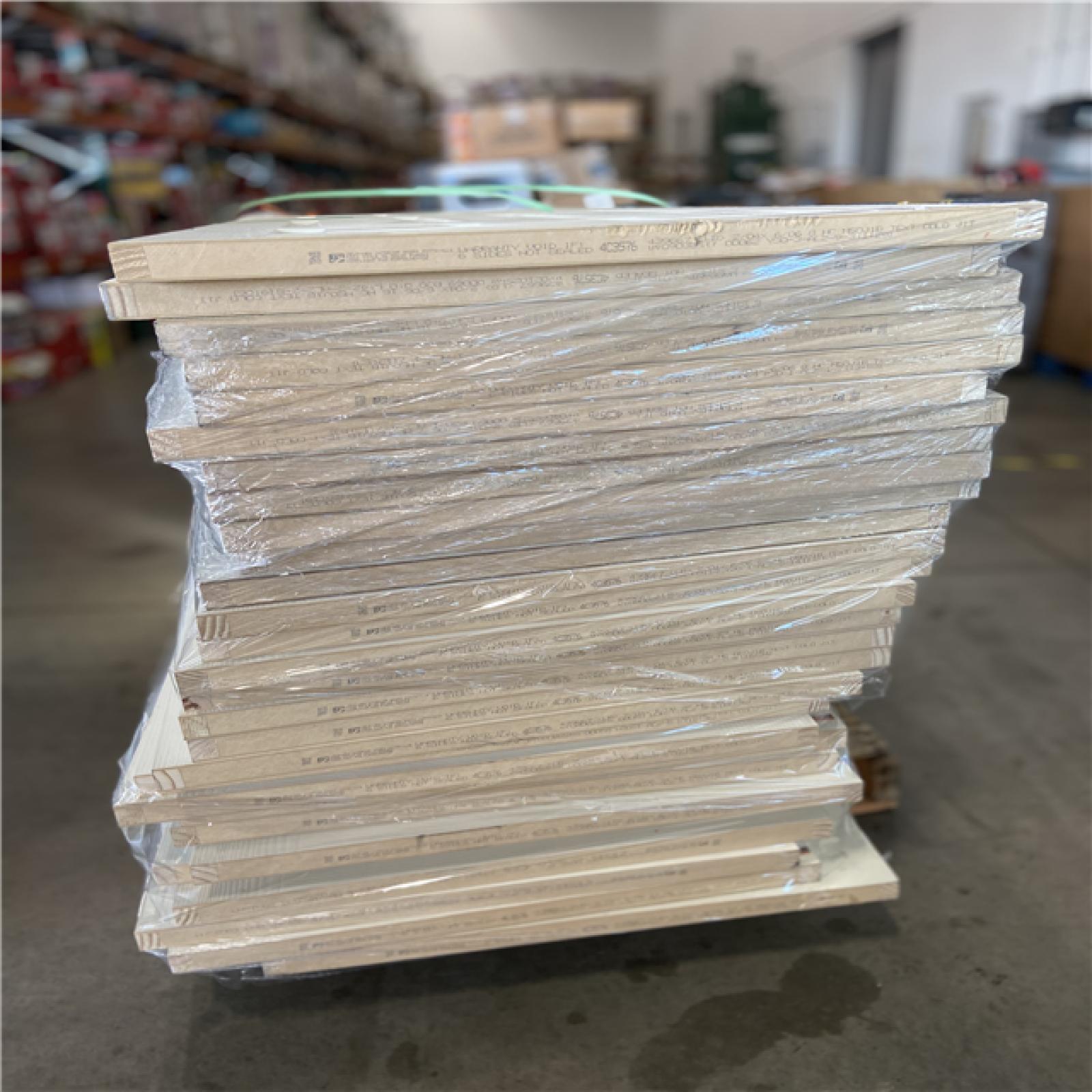 DALLAS LOCATION - JELD-WEN 28 in. x 80 in. Rockport Primed Smooth Molded Composite MDF Interior Door Slab - 26 UNITS