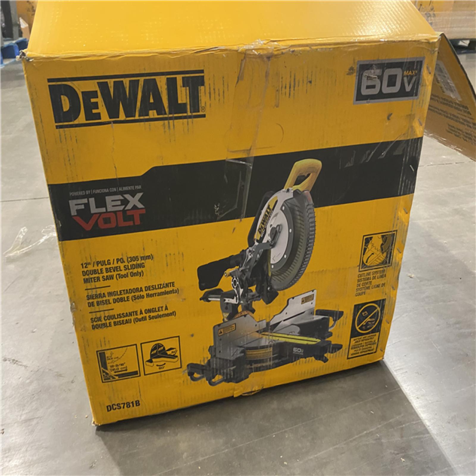 As-Is- DEWALT 60V Lithium-Ion 12 in. Cordless Sliding Miter Saw (Tool Only)