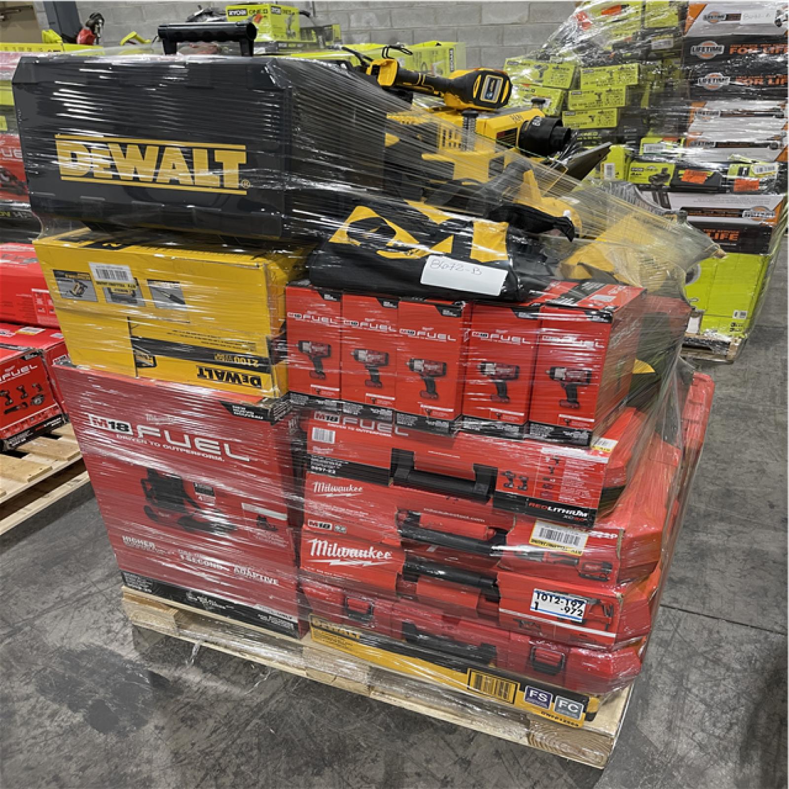 Pittston Location As-Is Power Tools Partial Truckload (13 Pallets) 8672-B