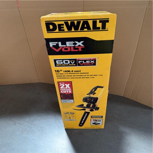 California AS-IS DeWalt Flex Volt 16  60V Max 6AH Brushless Chainsaw