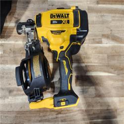 HOUSTON LOCATION - AS-IS DEWALT 20V MAX Lithium-Ion 15-Degree Electric Cordless Roofing Nailer Kit