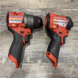 AS-IS Milwaukee FUEL 12-Volt Lithium-Ion Brushless Cordless Hammer Drill and Impact Driver Combo Kit