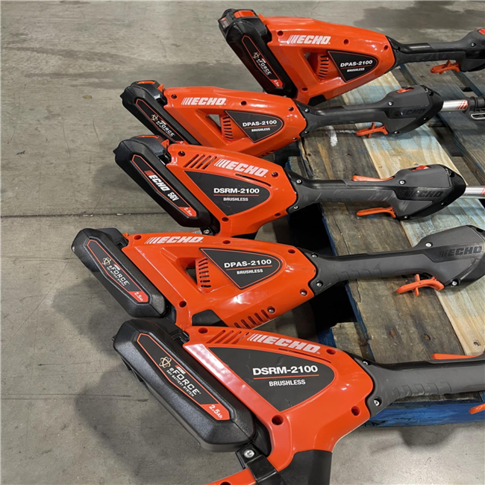 DALLAS LOCATION- LIKE NEW!- ECHO CORDLESS STRING TRIMMER MIXED PALLET (5 UNITS)