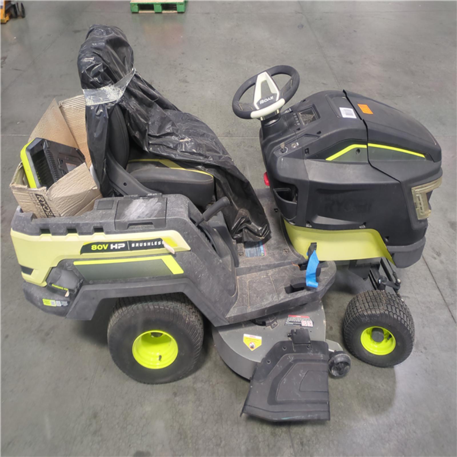 CALIFORNIA AS-IS RYOBI SITDOWN LAWNMOWER