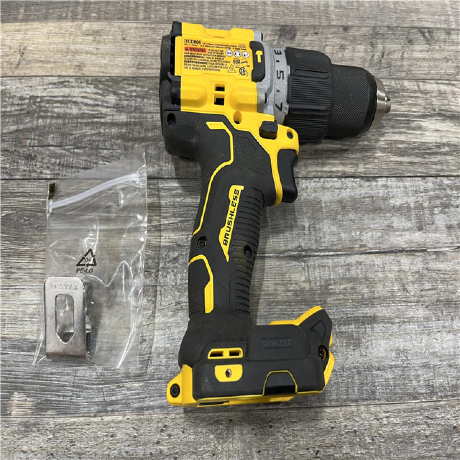 AS-IS DEWALT 20V XR Brushless Cordless 1/2 in. Hammer Drill (Tool-Only)