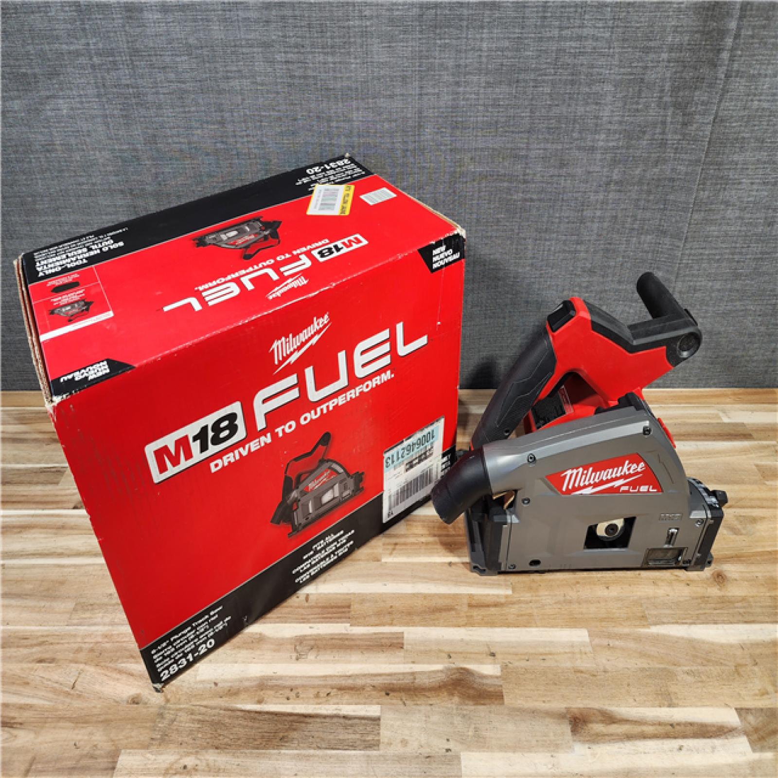 HOUSTON LOCATION - AS-IS Milwaukee  FUEL 18V Lithium-Ion Cordless Brushless 6-1/2 in. Plunge Cut Track Saw (Tool-Only)