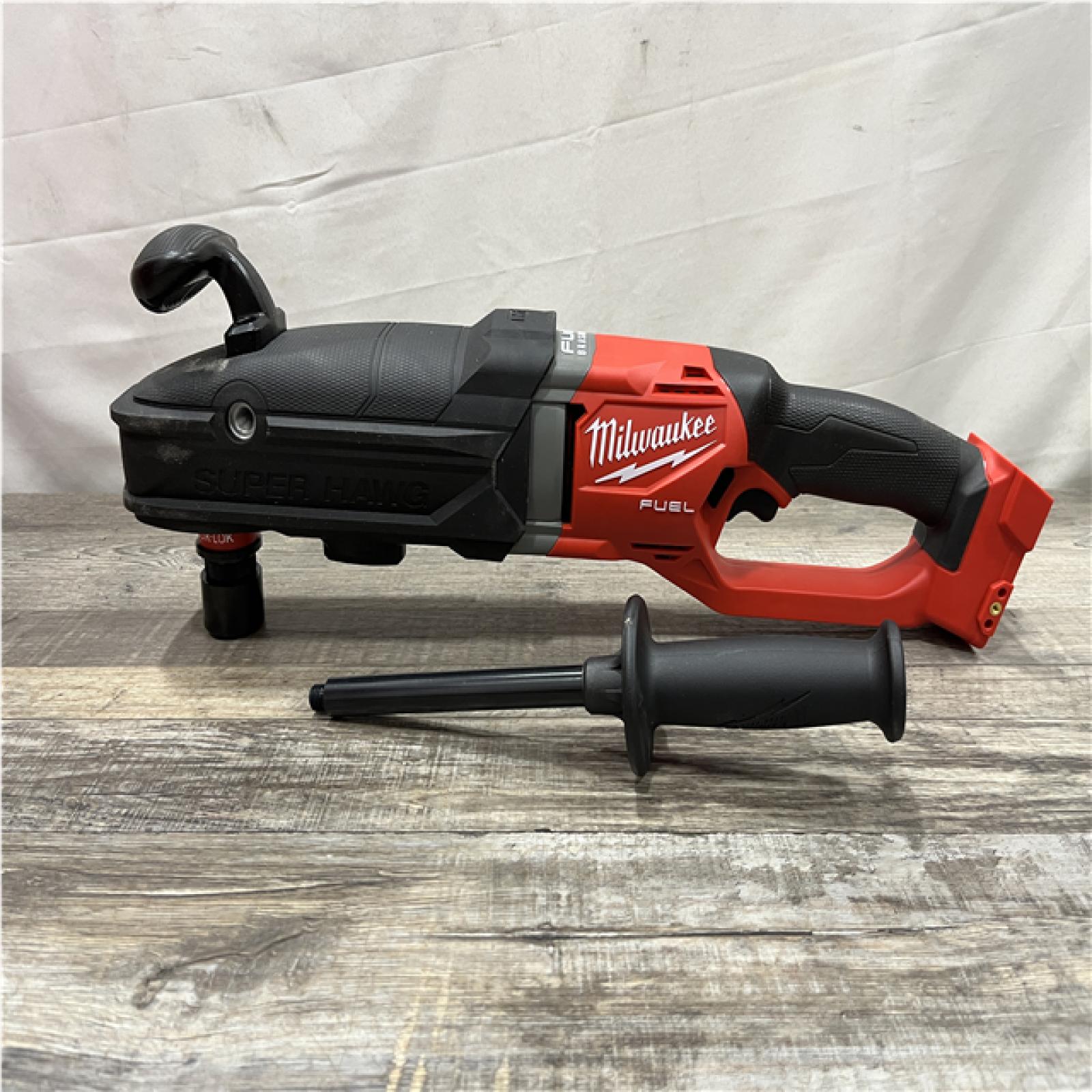 AS-IS Milwaukee FUEL 18V Lithium-Ion Brushless Cordless GEN 2 SUPER HAWG 7/16 in. Right Angle Drill (Tool-Only)