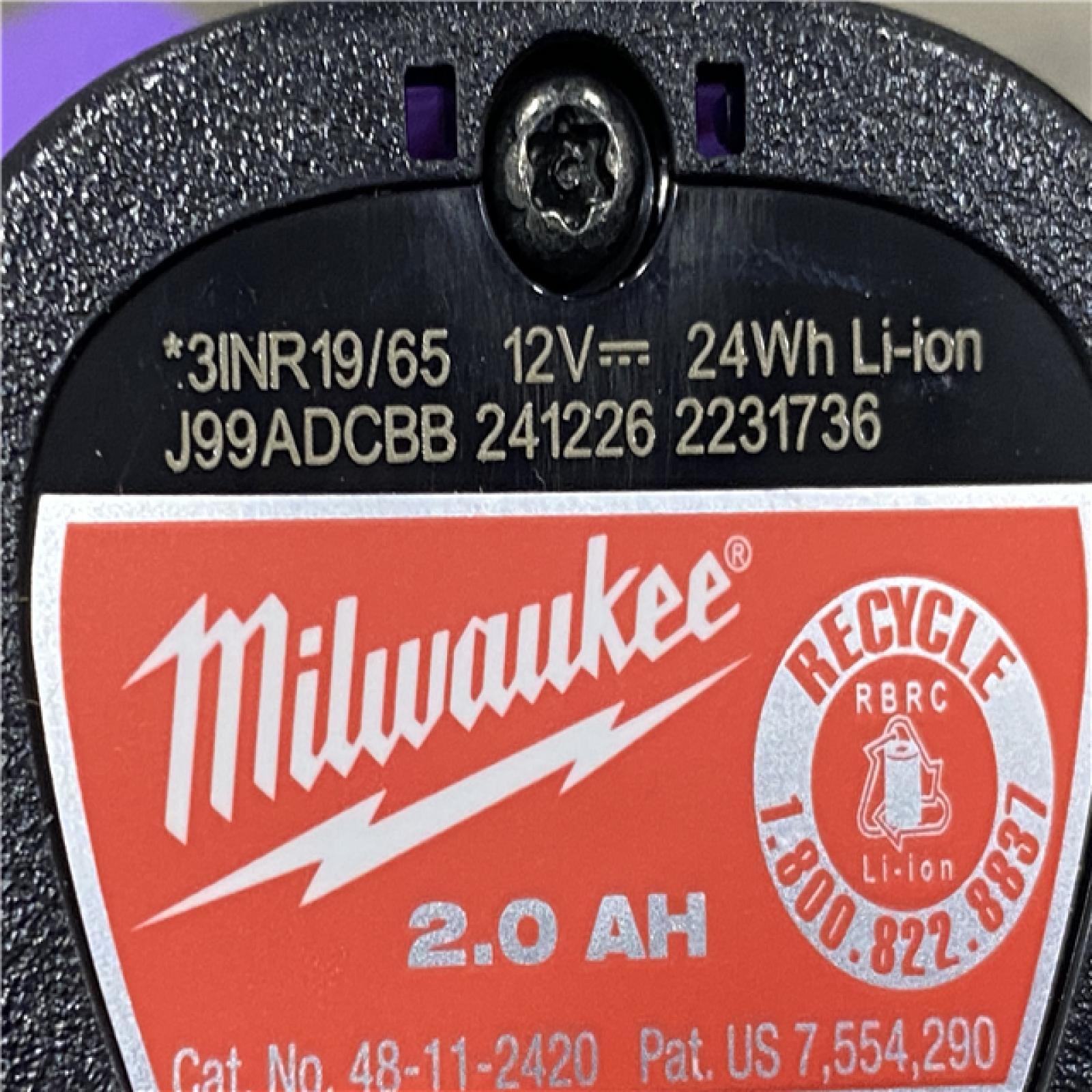 AS-IS Milwaukee 12V Lithium-Ion Cordless Screwdriver  3/8 in. High Speed Ratchet  Light Combo Kit