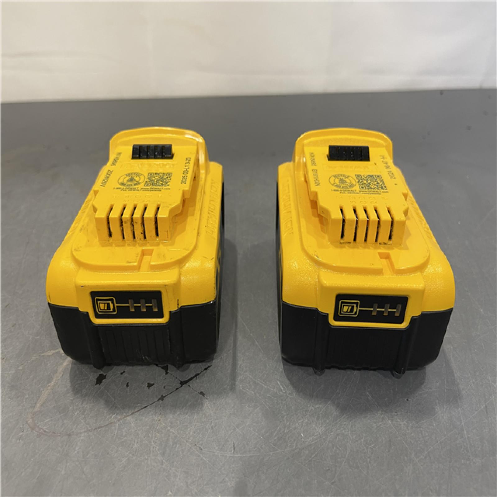 AS-IS - DEWALT 20V MAX XR Premium Lithium-Ion 5.0Ah Battery Pack (2 Pack)