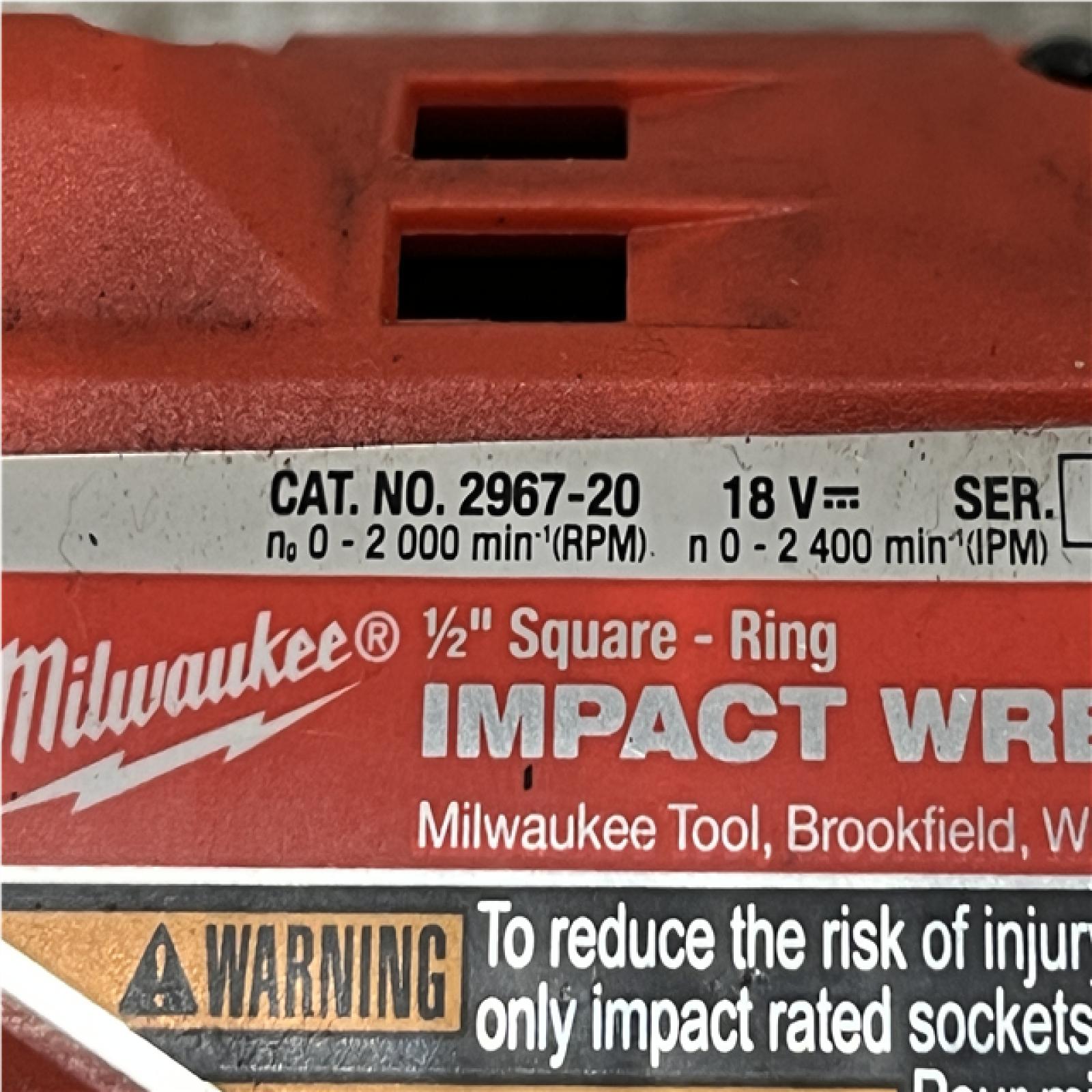 AS-IS Milwaukee FUEL 18V Lithium-Ion Brushless Cordless 1/2 in. Impact Wrench with Friction Ring (Tool-Only)