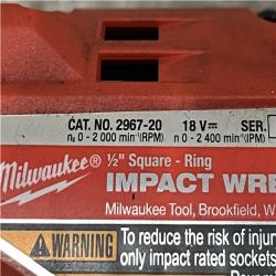 AS-IS Milwaukee FUEL 18V Lithium-Ion Brushless Cordless 1/2 in. Impact Wrench with Friction Ring (Tool-Only)