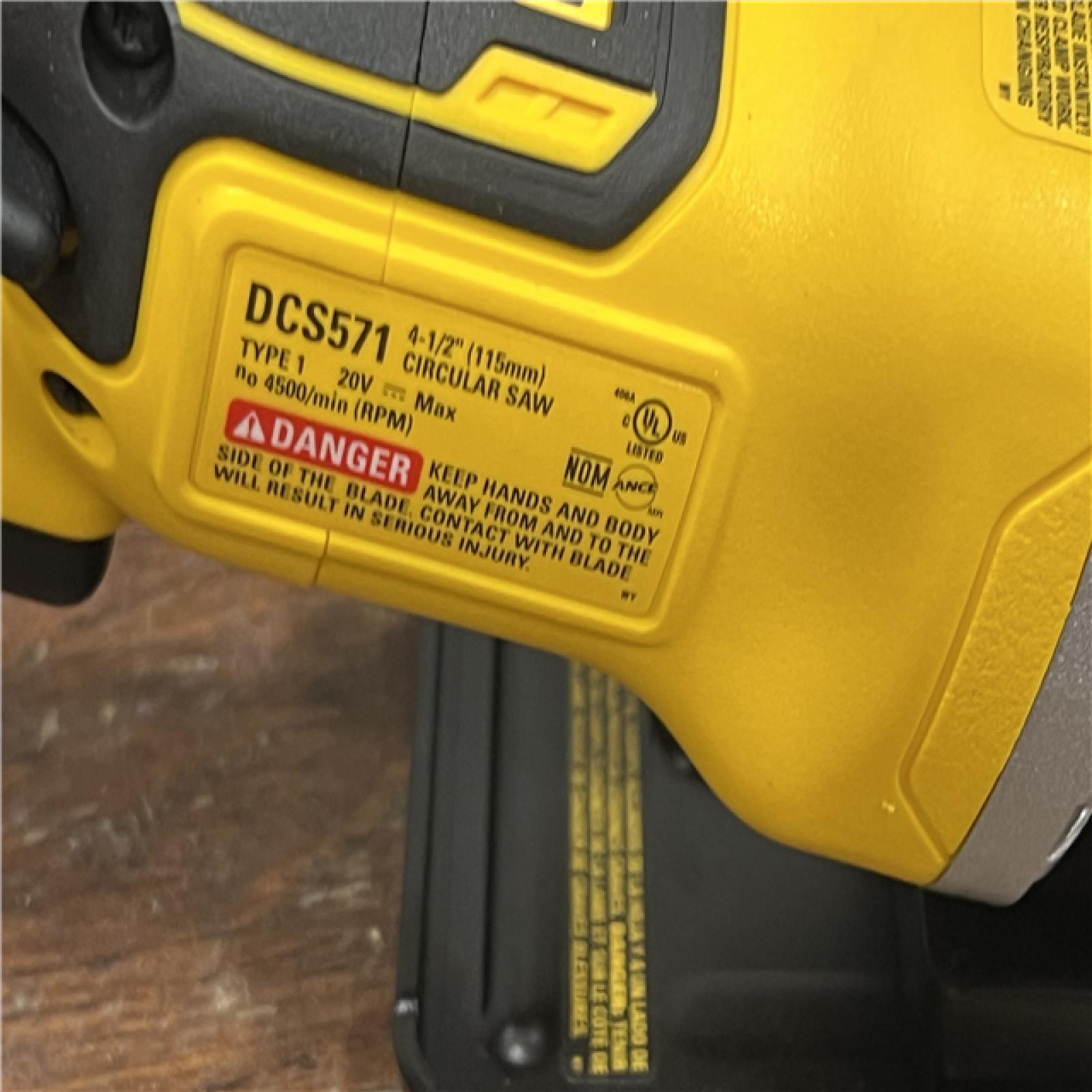AS-IS DEWALT ATOMIC 20V MAX Cordless Brushless 4-1/2 in. Circular Saw (Tool Only)