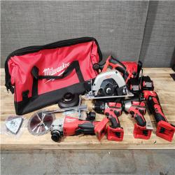Houston Location AS-IS M18 18-Volt Lithium-Ion Cordless Combo Kit (6-Tool) with 2-Batteries  Charger and Tool Bag