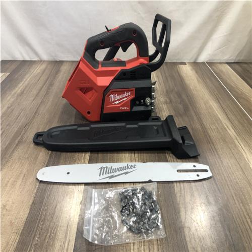 AS-IS Milwaukee FUEL 14 in. 18V Lithium-Ion Brushless Cordless Battery Top Handle Chainsaw (Tool Only)
