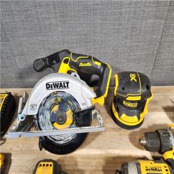 HOUSTON LOCATION - AS-IS DEWALT 20-Volt MAX Lithium-Ion Cordless 7-Tool Combo Kit with 2.0 Ah Battery, 5.0 Ah Battery and Charger
