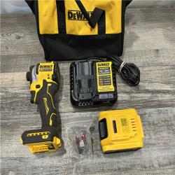 AS-IS DEWALT ATOMIC 20V MAX Lithium-Ion Cordless 1/4 in. Brushless Impact Driver Kit