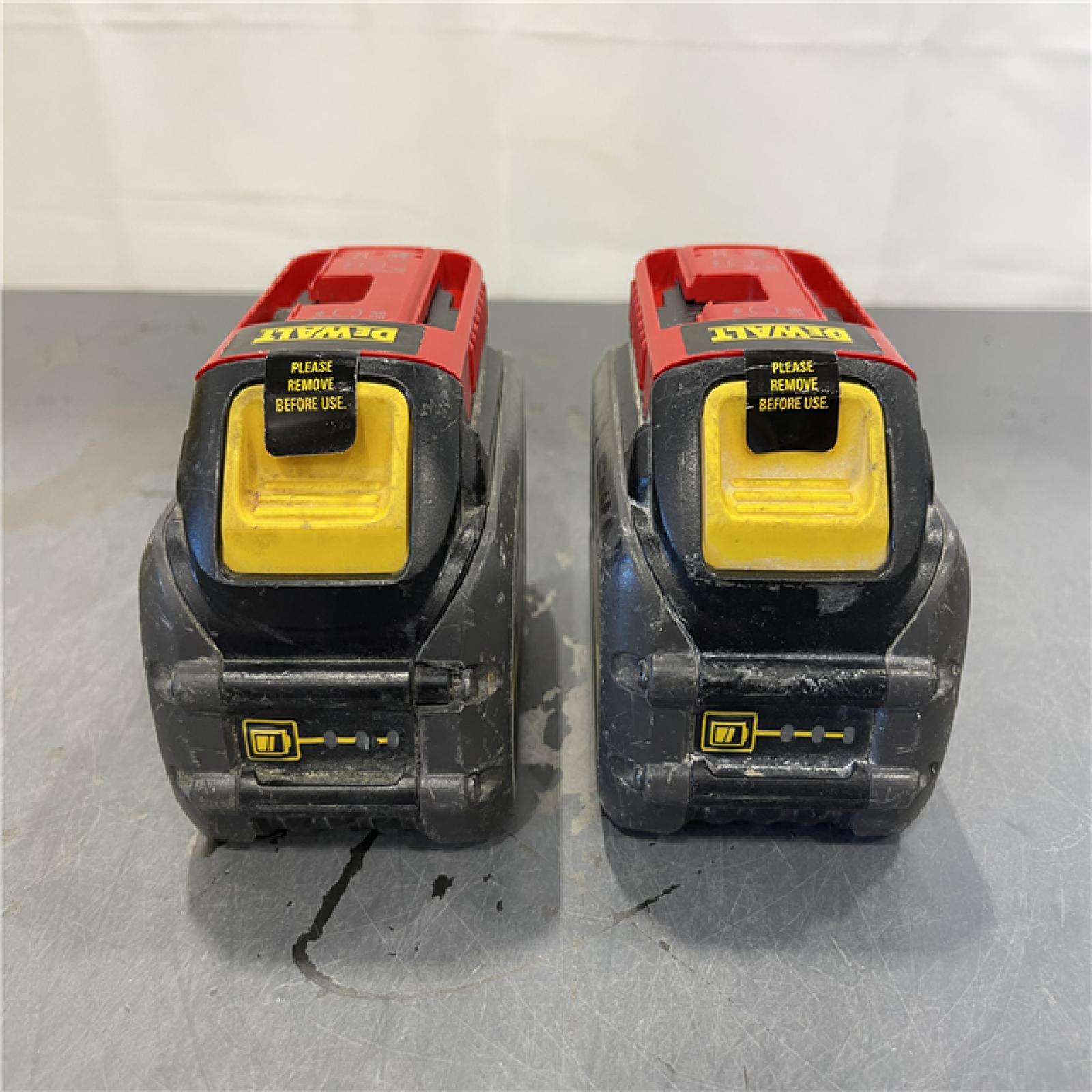 AS-IS - DEWALT FLEXVOLT 20-Volt/60-Volt MAX Lithium-Ion 6.0Ah Battery Pack (2-Pack)