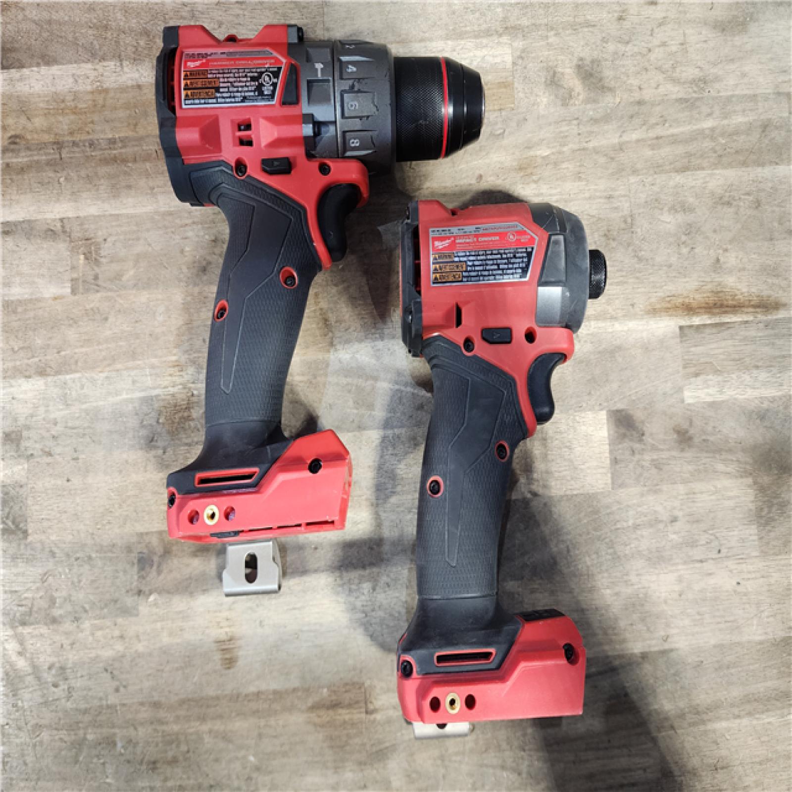HOUSTON LOCATION - AS-IS MILWAUKEE FUEL 18V Lithium-Ion Brushless Cordless Hammer Drill and Impact Driver Combo Kit