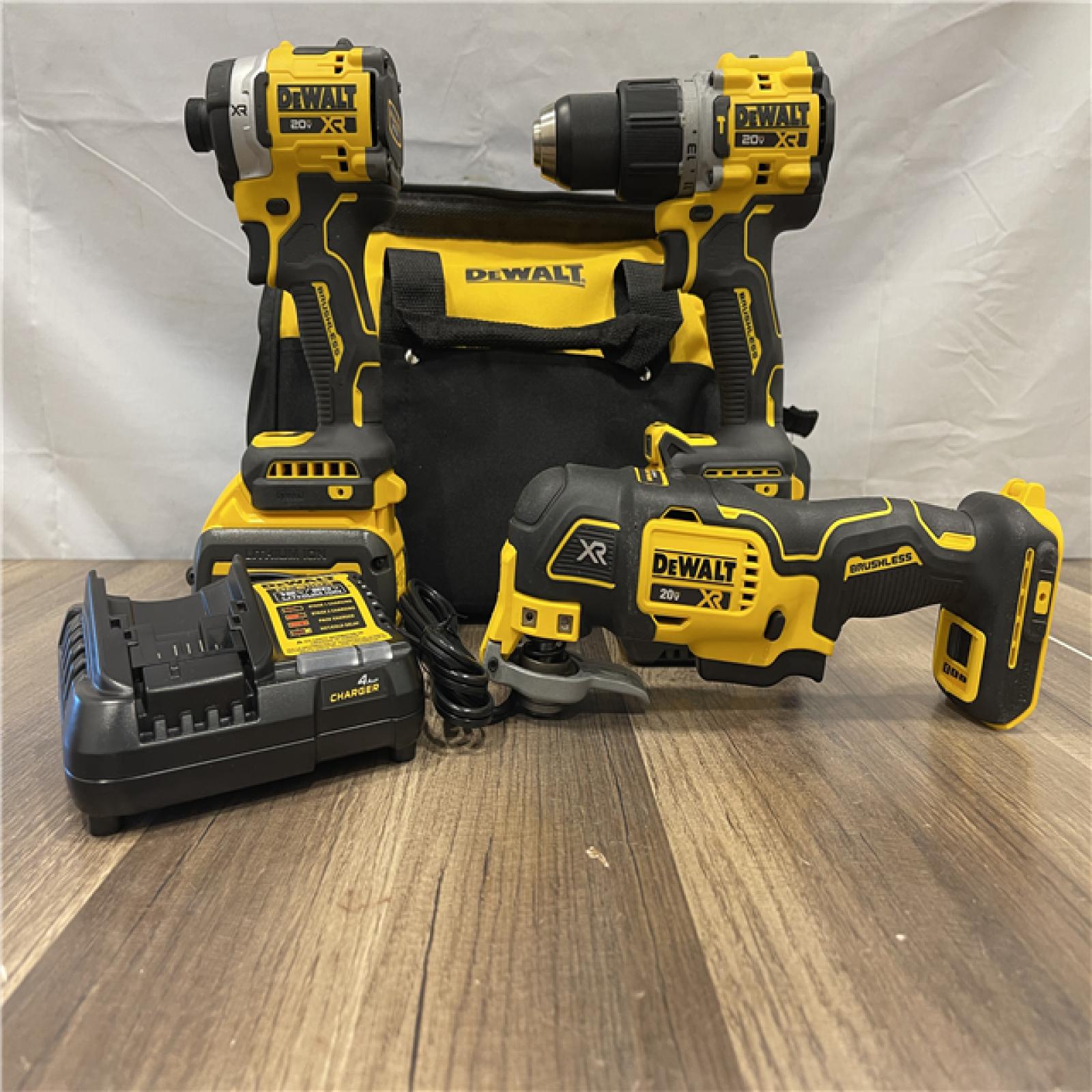 AS-IS DEWALT 20V MAX Lithium-Ion Cordless 3-Tool Combo Kit