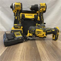 AS-IS DEWALT 20V MAX Lithium-Ion Cordless 3-Tool Combo Kit