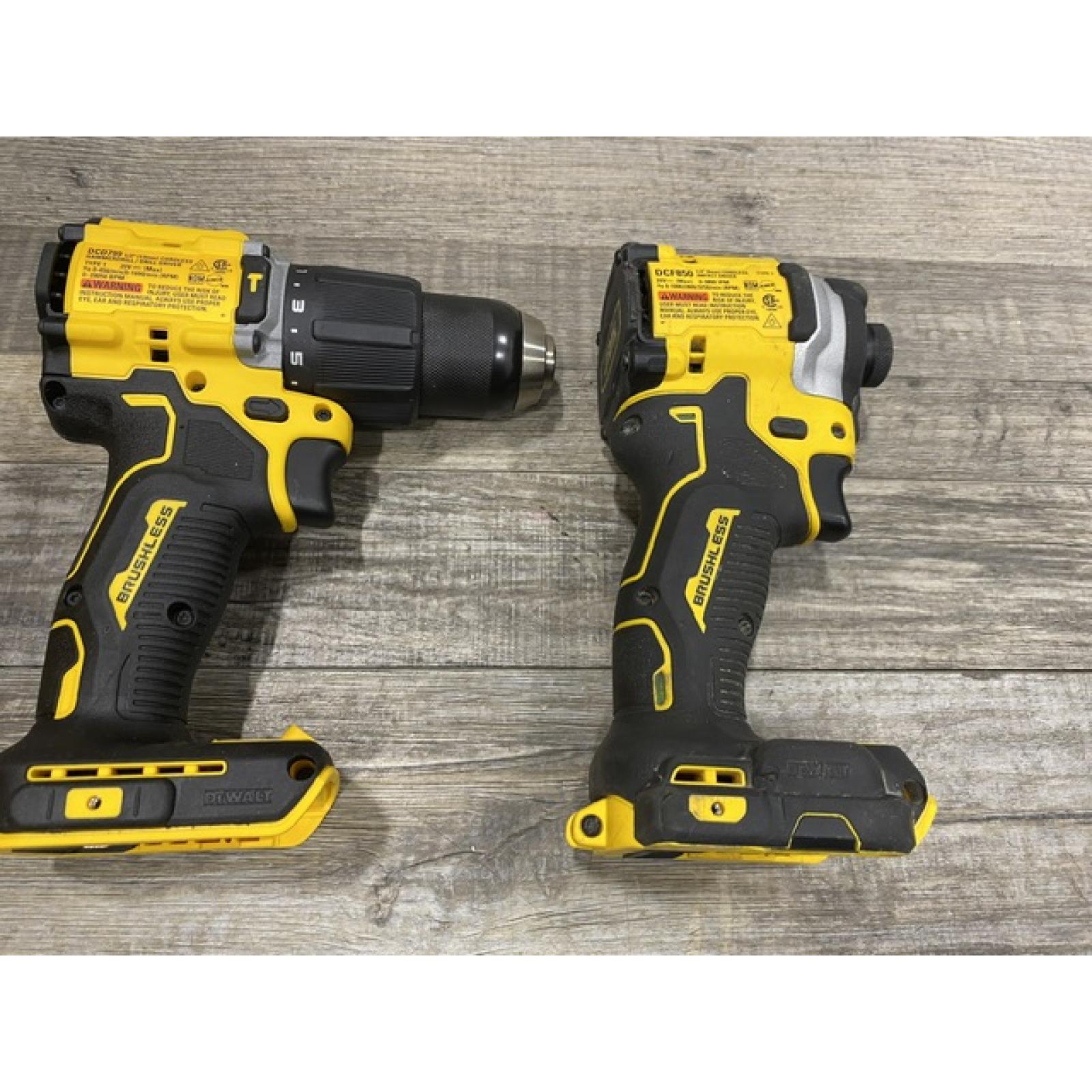 AS-IS DEWALT ATOMIC 20V MAX Lithium-Ion Cordless 2-Tool Combo Kit