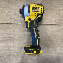 AS-IS DEWALT ATOMIC 20V MAX Lithium-Ion Brushless Cordless Compact 1/4 Impact Driver Kit