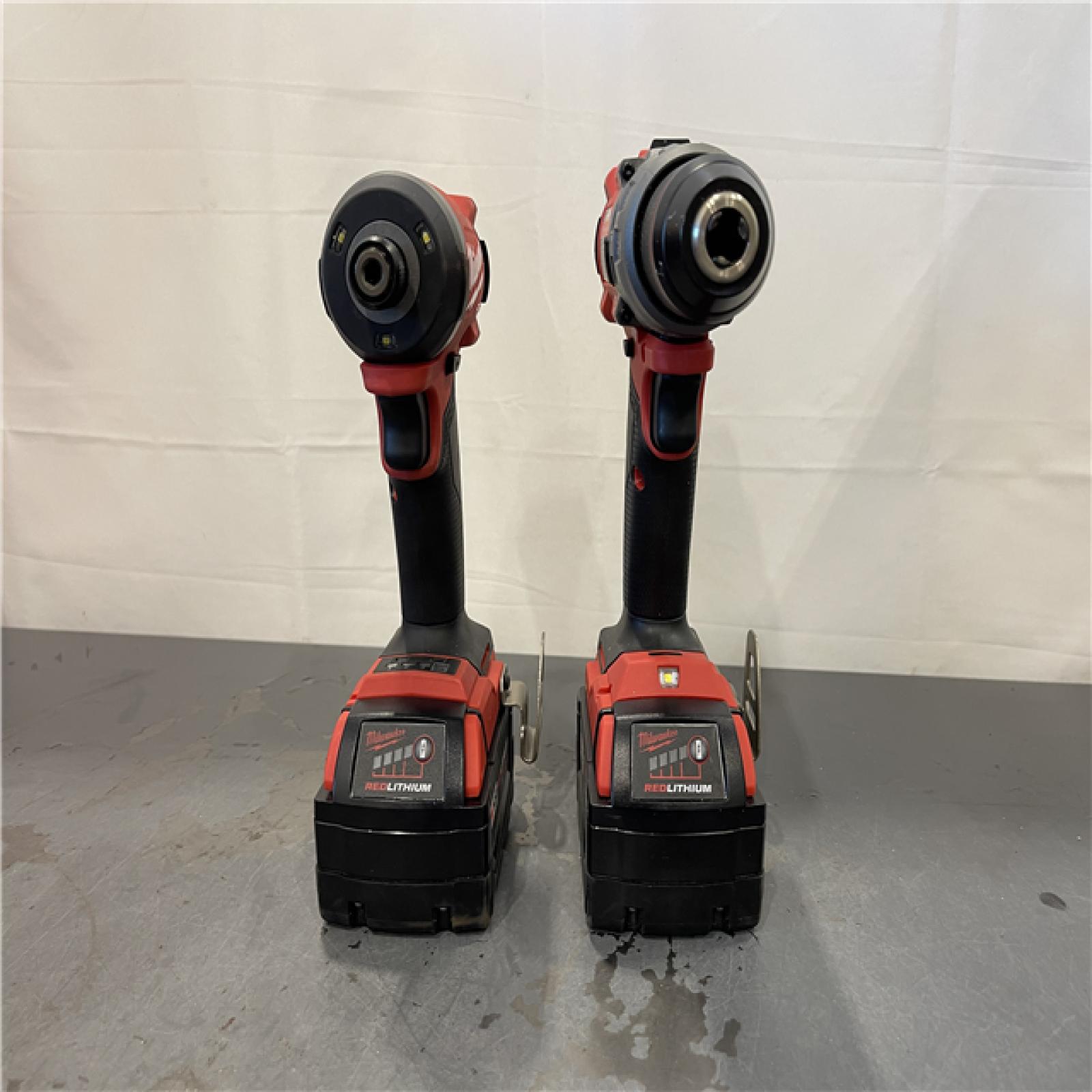 AS-IS - MILWAUKEE FUEL 18V Lithium-Ion Brushless Cordless Hammer Drill and Impact Driver Combo Kit