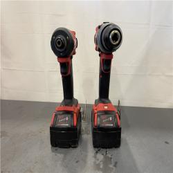 AS-IS - MILWAUKEE FUEL 18V Lithium-Ion Brushless Cordless Hammer Drill and Impact Driver Combo Kit