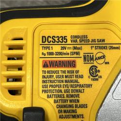 AS-IS DEWALT 20V MAX XR Cordless Barrel Grip Jigsaw (Tool Only)