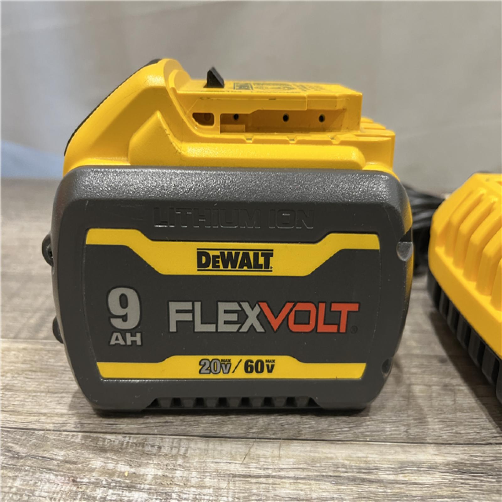 AS-IS DEWALT 20V/60V MAX FLEXVOLT Lithium-Ion 9.0Ah Battery and Charger Starter Kit